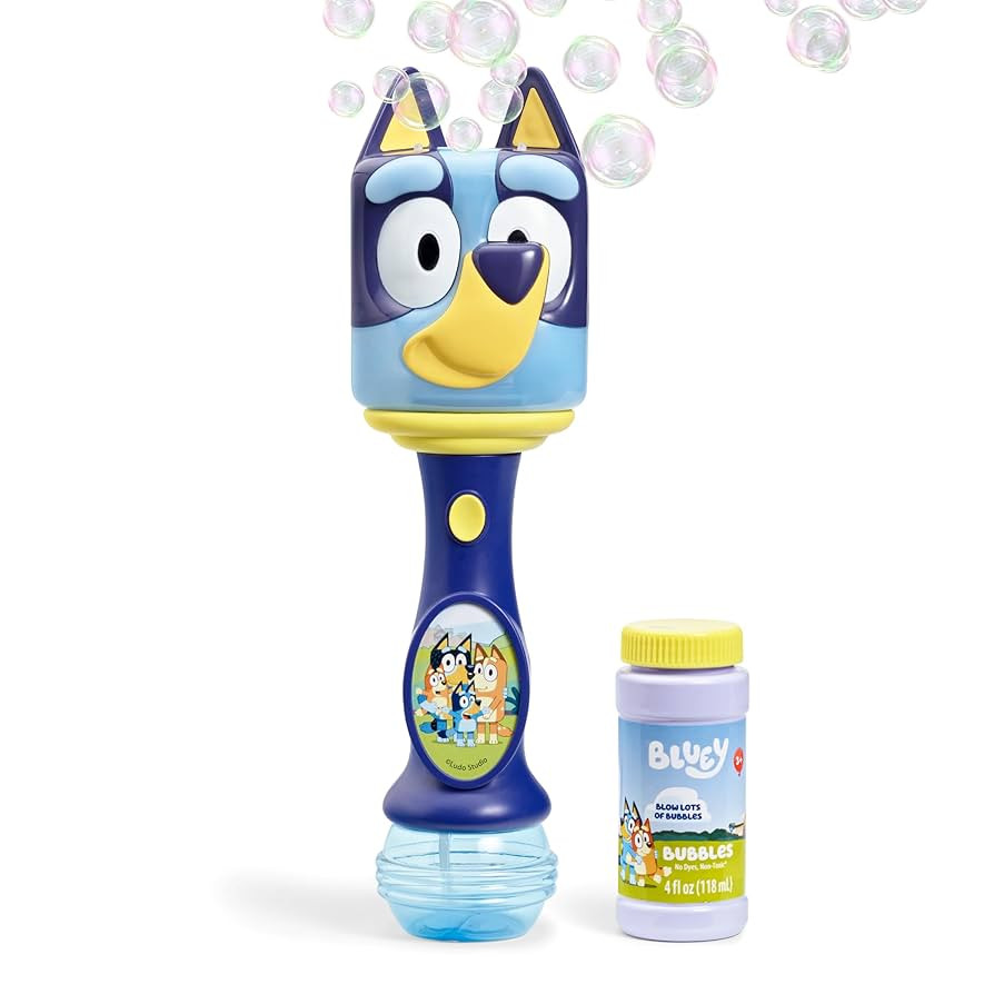 Little Kids BLUEY Light and Sound Musical Bubble Wand, Includes Bubble Solution | Amazon (US)