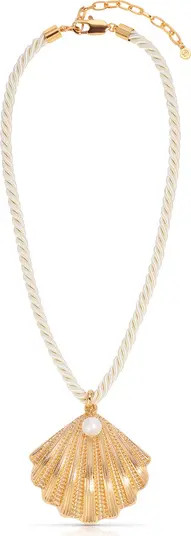 Ettika Scallop Shell Pendant Necklace | Nordstrom | Nordstrom