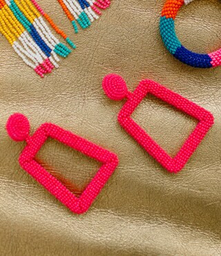 x Brooke Webb of KBStyled Mia Beaded Drop Statement Earrings | Dillards