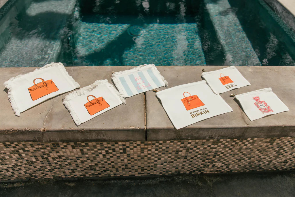 NEW!! Workin' For A Vacay Zip Up Pouch! - 2 Sizes | Glitzy Bella