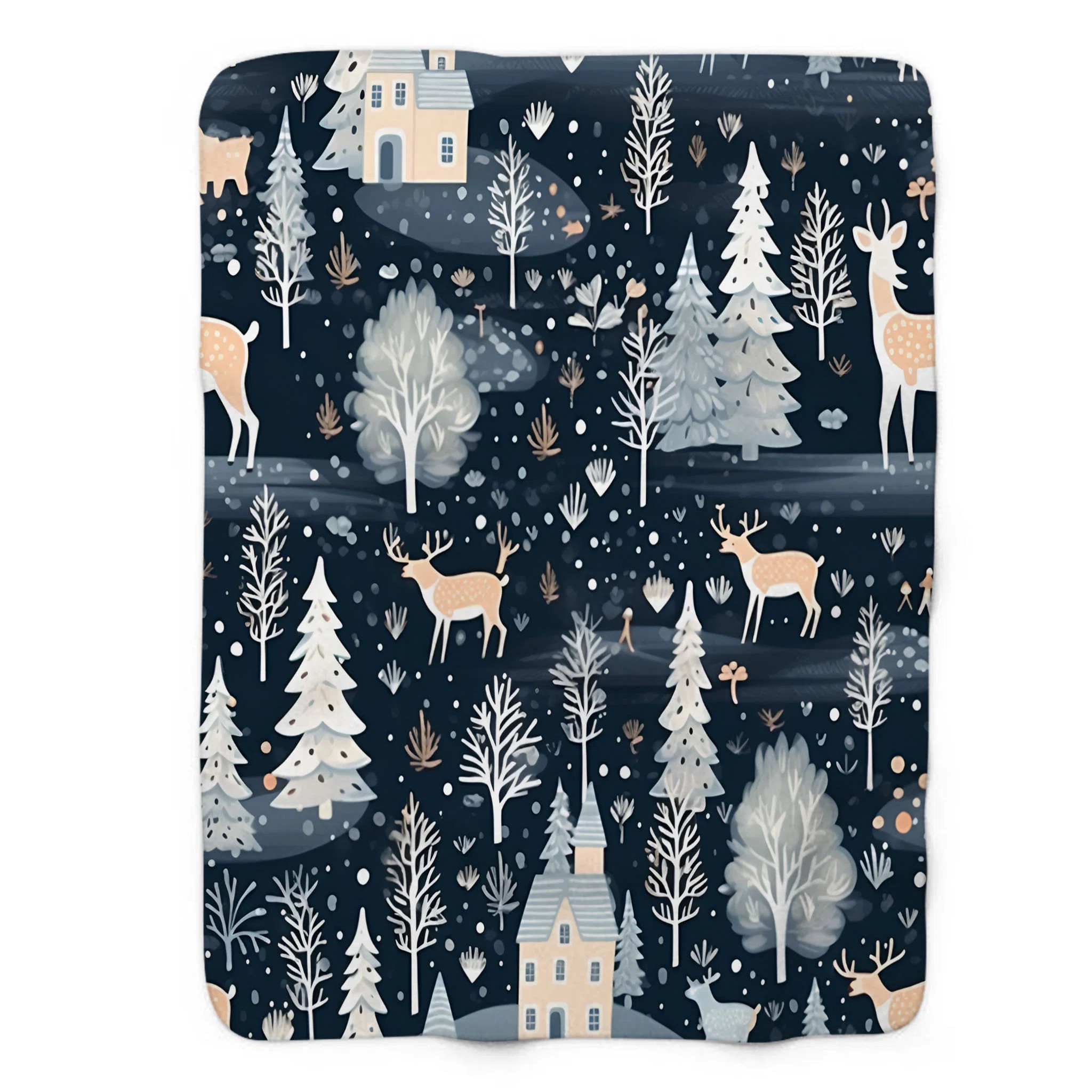 MentionedYou Retro Xmas - 1 Piece Premium Sherpa Blanket | Wayfair | Wayfair North America