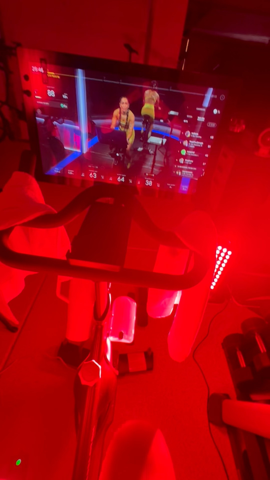 Next up a Peloton ride with red light. 
So much better than the harsh lights in my garage. 
Sunday is off to a great start. 


#LTKActive #LTKfitnessgoals #LTKmorningroutine