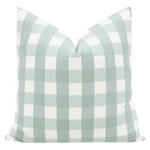 Charleston Check // Spa Blue | Buffalo Check Light Blue | Kids Room | Throw Pillow | - Etsy | Etsy (Global)