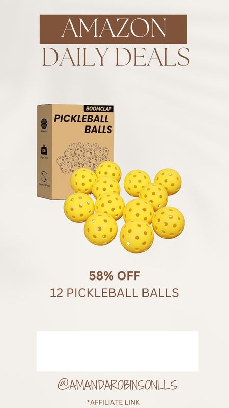 Amazon Daily Deals
Pickleballs 

#LTKActive #LTKSaleAlert