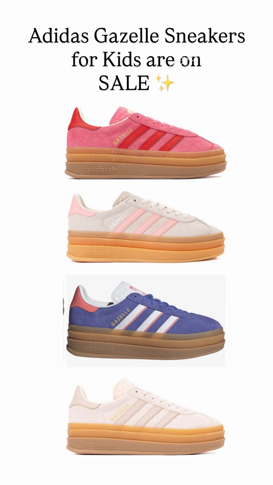 Adidas Gazelle for Kids are on sale

#LTKKids #LTKSaleAlert