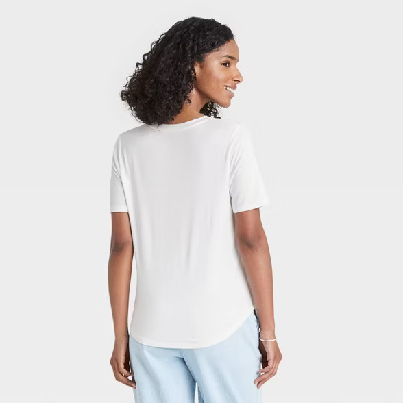 Women's Short Sleeve V-Neck T-Shirt - A New Day™ | Target