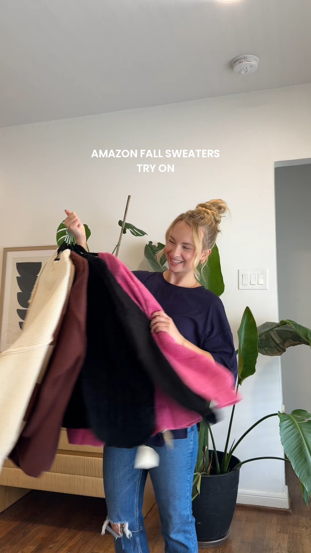AMAZON FALL SWEATERS | sizing: S in cream mock neck, M in brown sweater, L in striped + S in both bow sweaters! 

#LTKSeasonal #LTKStyleTip #LTKFindsUnder50
