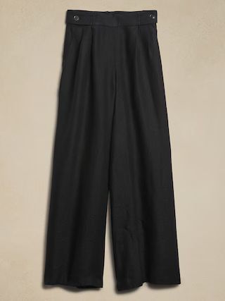 Lina Linen Wide-Leg Pant | Banana Republic (US)