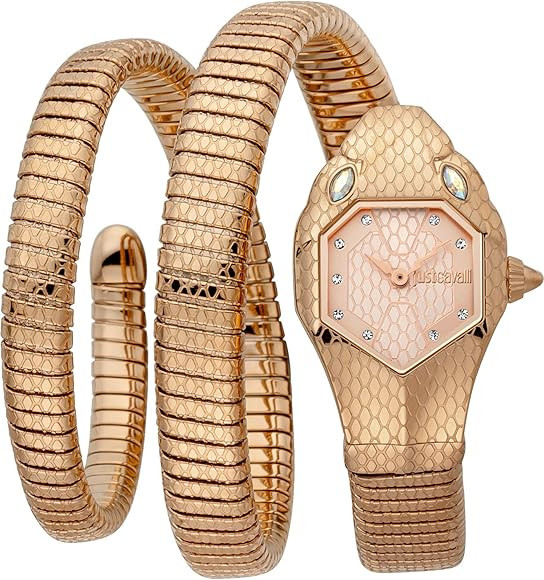 Just Cavalli Women's Glam Chic Snake, Rose Gold (JC1L168M0055) | Amazon (CA)