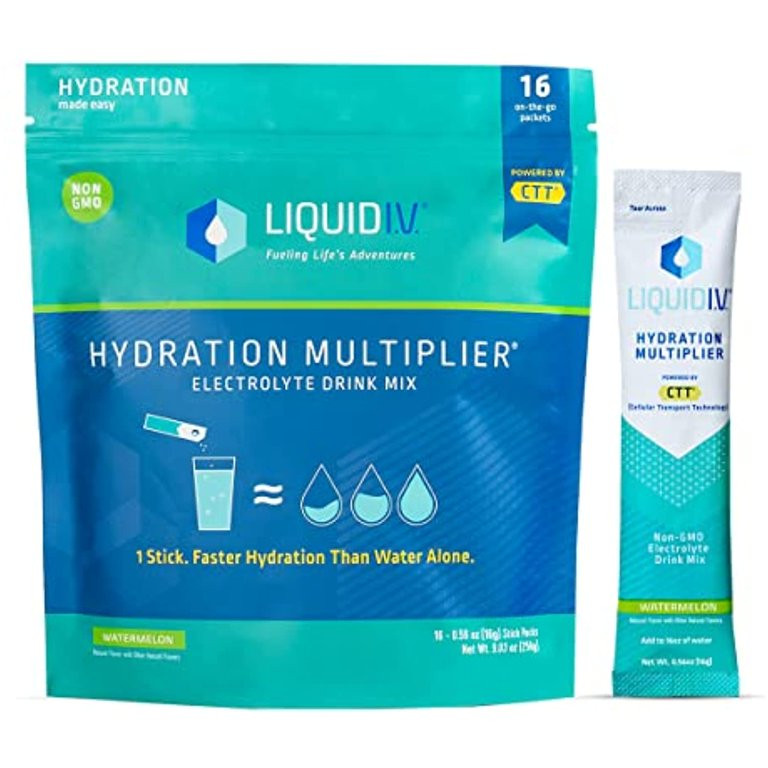 Liquid I.V. Hydration Multiplier - Watermelon - Hydration Powder Packets | Electrolyte Drink Mix ... | Walmart (US)