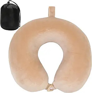 DUANY STORE Neck Pillow for Traveling, Upgraded Travel Neck Pillow for Airplane 100% Pure Memory ... | Amazon (US)