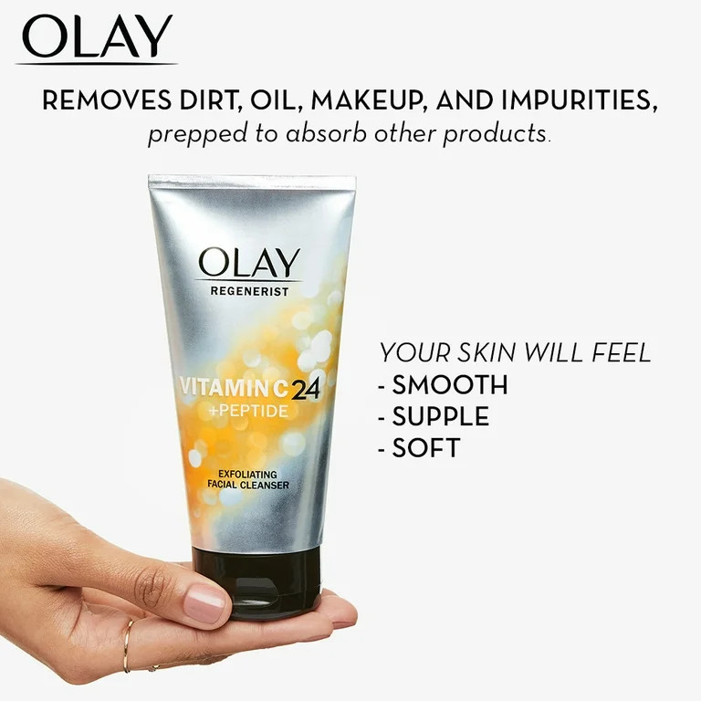 Olay Regenerist Vitamin C + Peptide 24 Face Wash, 5.0 oz - Walmart.com | Walmart (US)