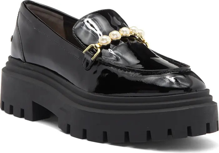 Stuart Weitzman Perla Imitation Pearl Lug Sole Loafer (Women) | Nordstromrack | Nordstrom Rack
