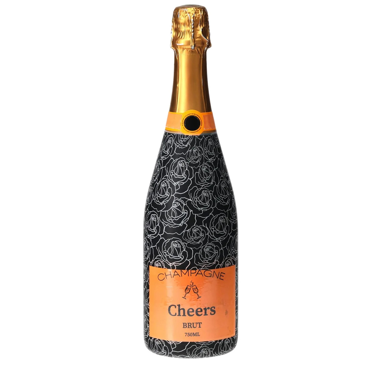 Black & White Roses Champagne | Beau Bottles