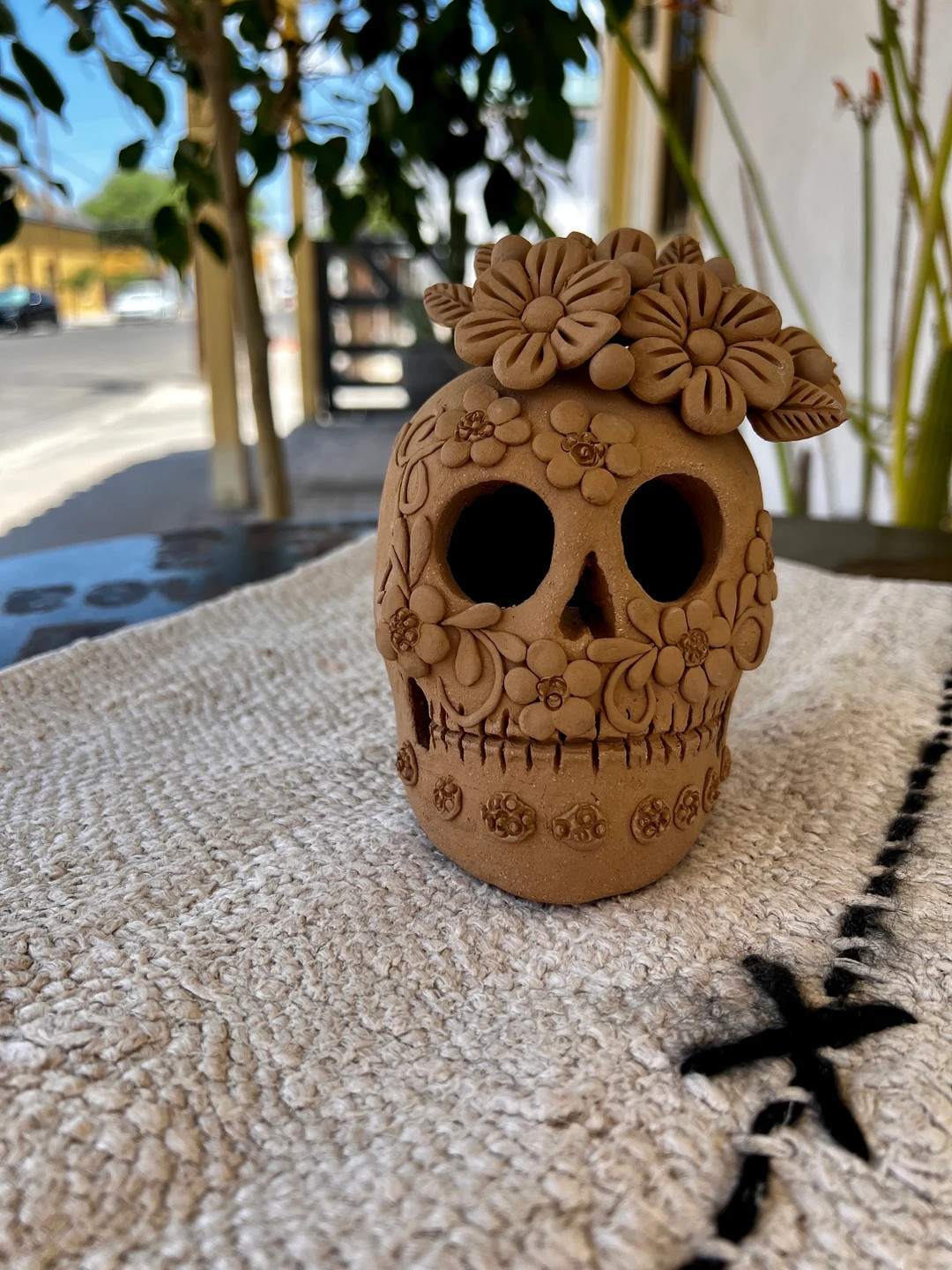 Day of the Dead Clay Skull Small - Etsy | Etsy (US)