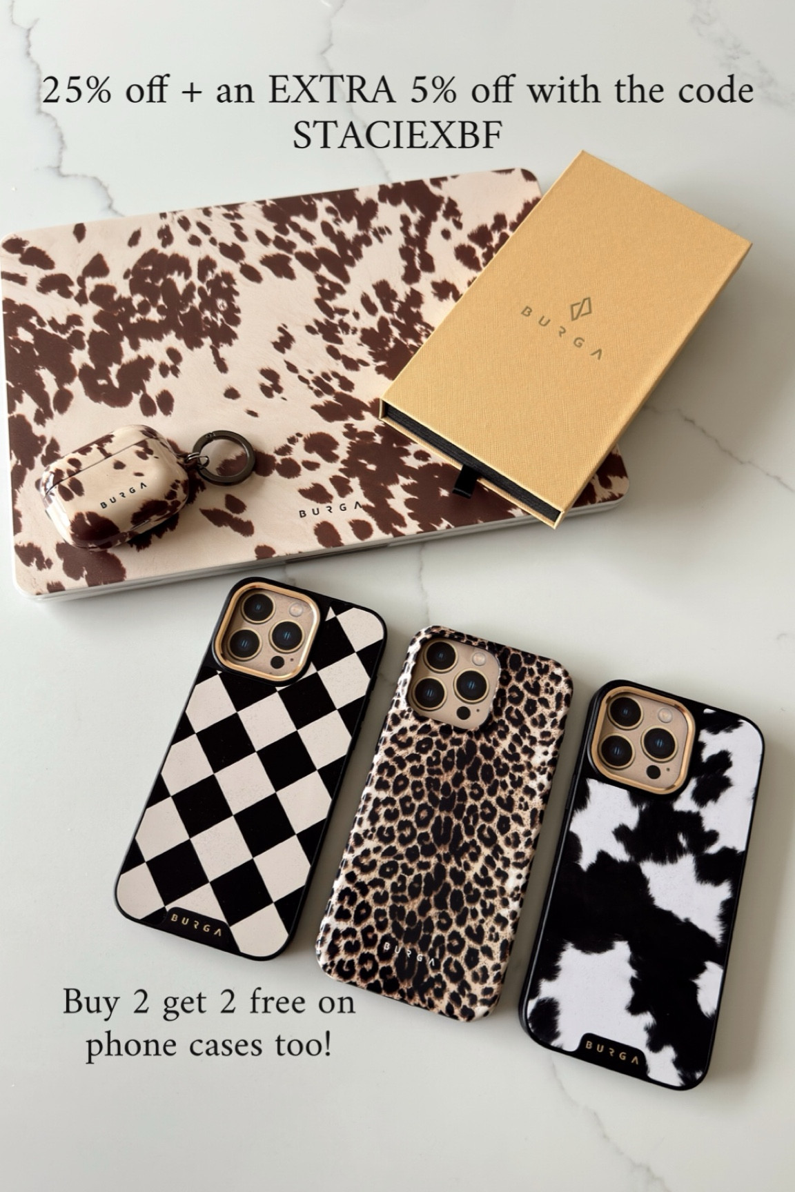 Use the code STACIEXBF FOR AN EXTRA 5% OFF the 25% off sale! Phone cases are also buy 2 get 2 free! 🙌🏻



#LTKCyberWeek #LTKgiftguide #LTKsale