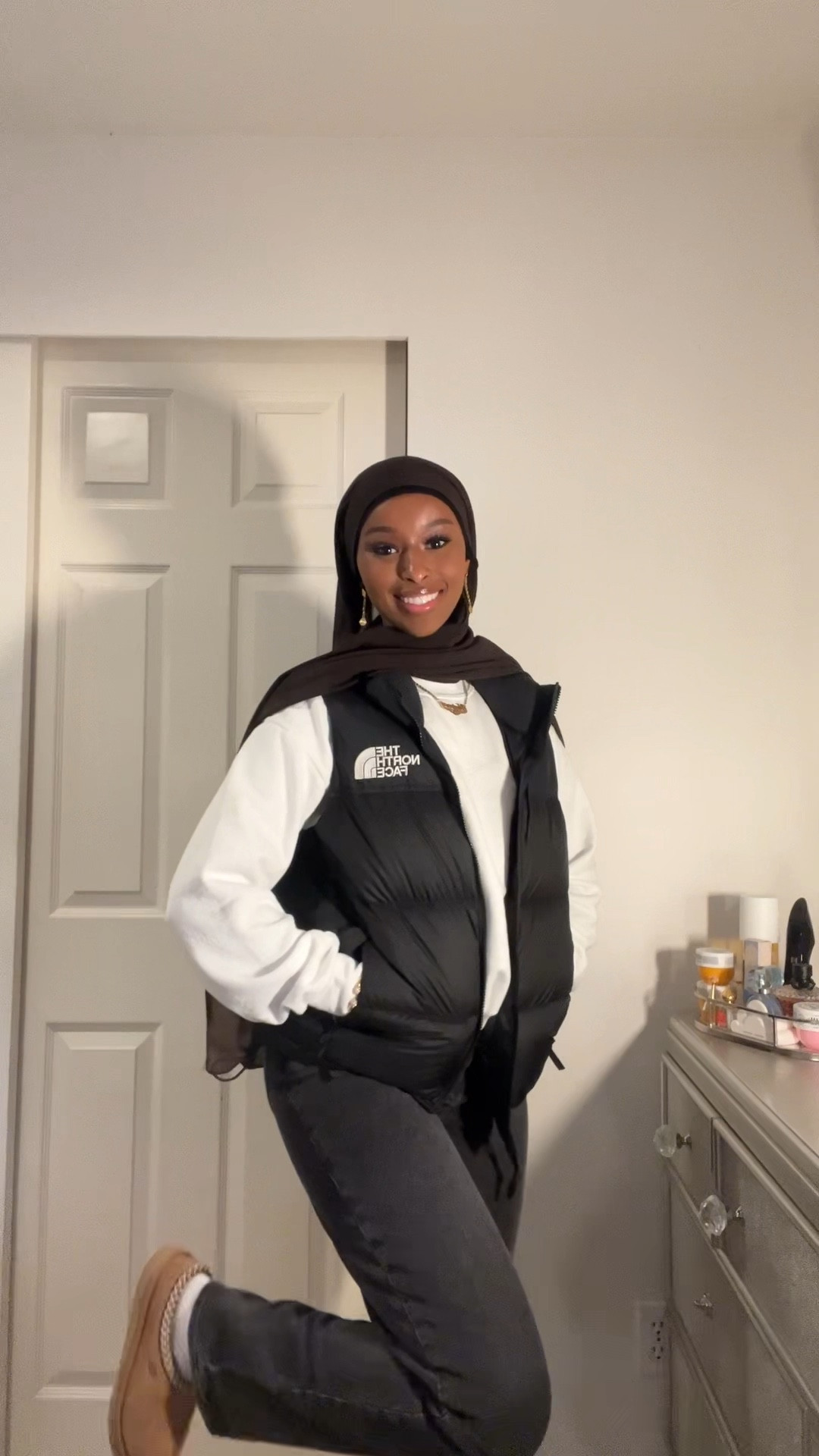 Cozy back to school outfit inspo 
Perfect for fall 🍁🧸  hijabi outfit inspo , fall , Uggs , Pinterest 

#LTKBacktoSchool