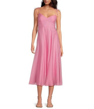 Gianni Bini Renee Tencel V Neck Sleeveless Midi Dress | Dillard's | Dillard's