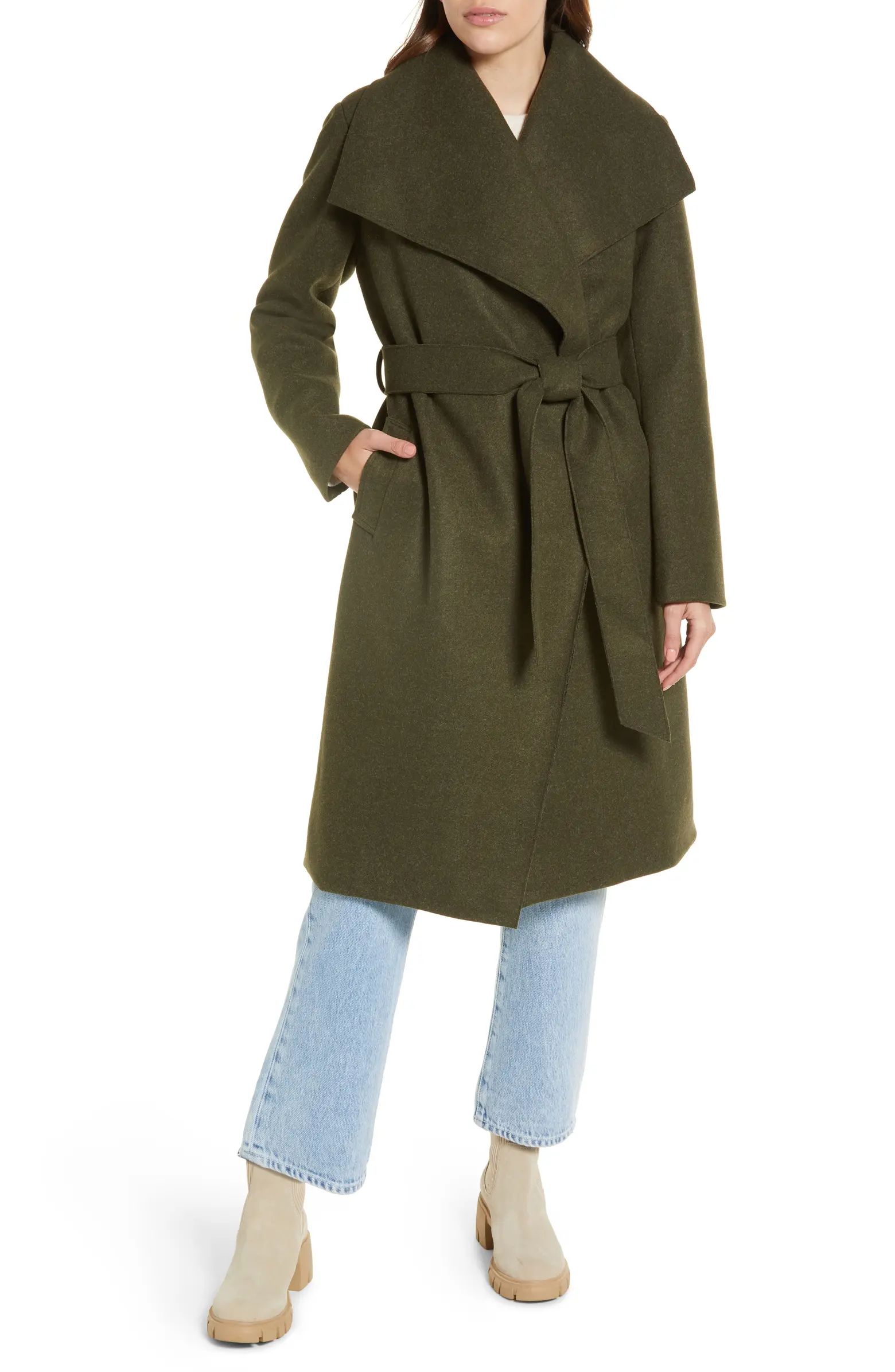 Noize Lena Belted Wrap Coat | Nordstrom | Nordstrom Canada