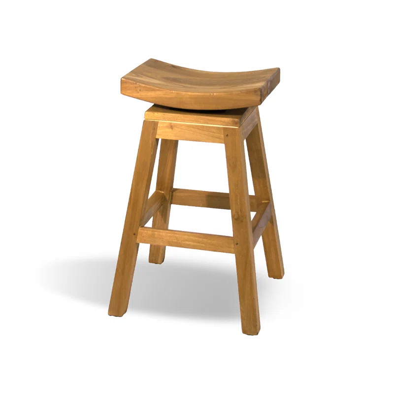 Swivel Solid Wood Bar & Counter Stool | Wayfair North America