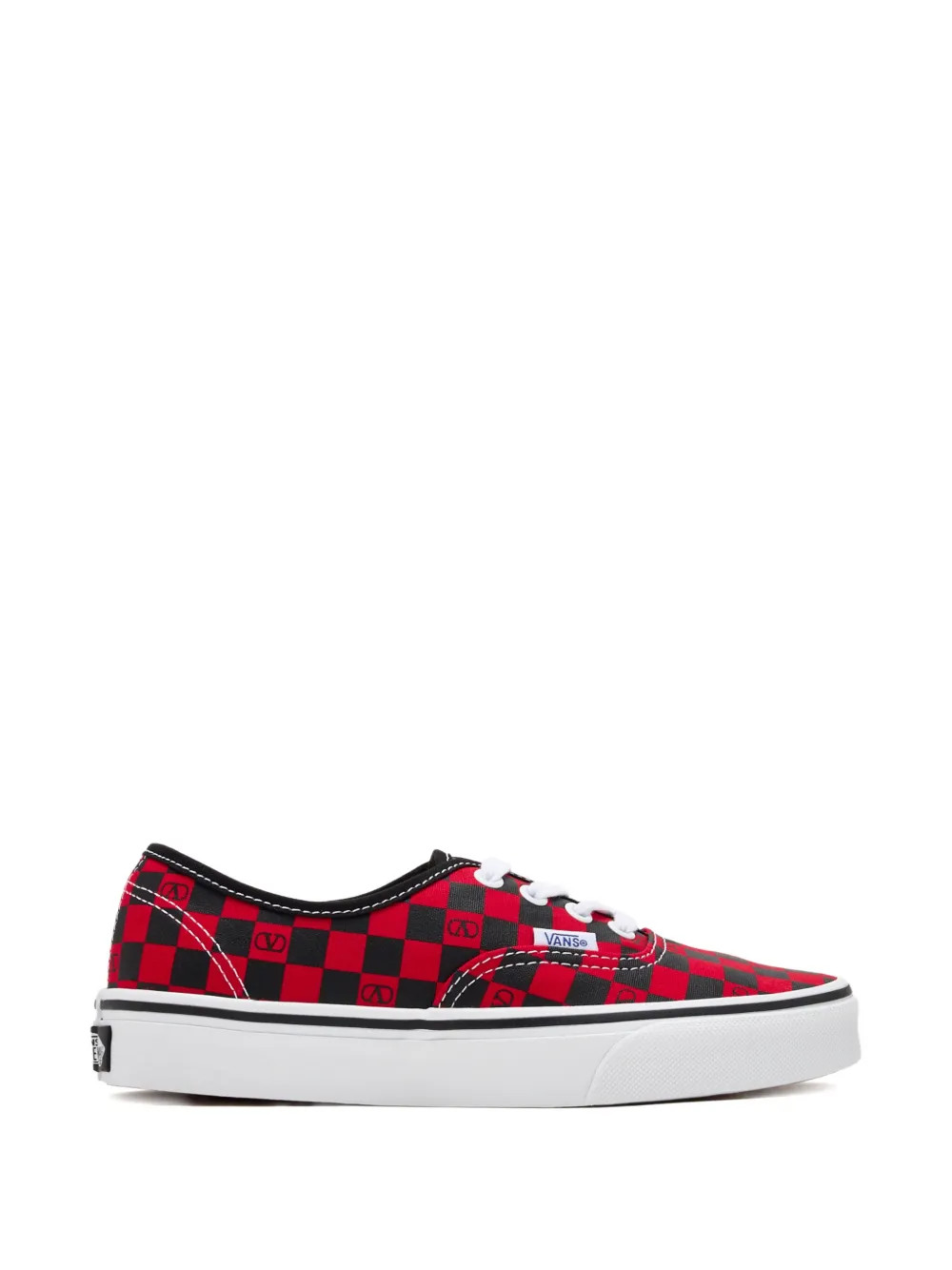 Valentino Garavani x Vans checkerboard-print sneakers - Red | Farfetch Global