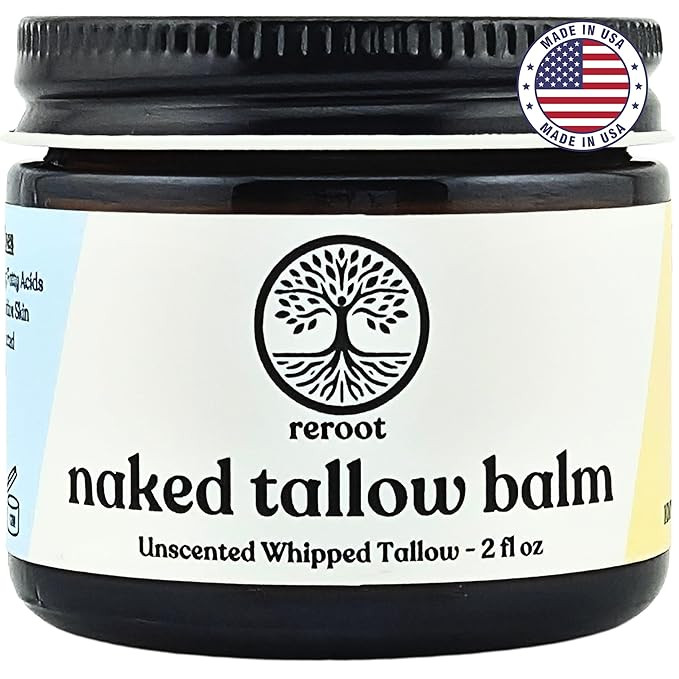 Beef Tallow Balm for Skin | NAKED TALLOW BALM | 1 Ingredient - 100% Grass Fed Tallow | Whole Body... | Amazon (US)