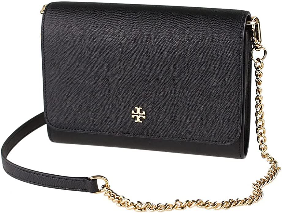 Tory Burch Emerson Chain Wallet Leather Cross Body Bag | Amazon (US)