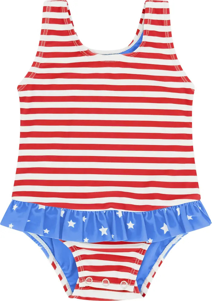 Kids' Sun Babe Ruffle One-Piece Swimsuit | Nordstrom