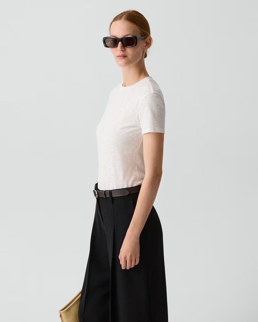 Tiny Tee in Organic Slub Cotton | Theory