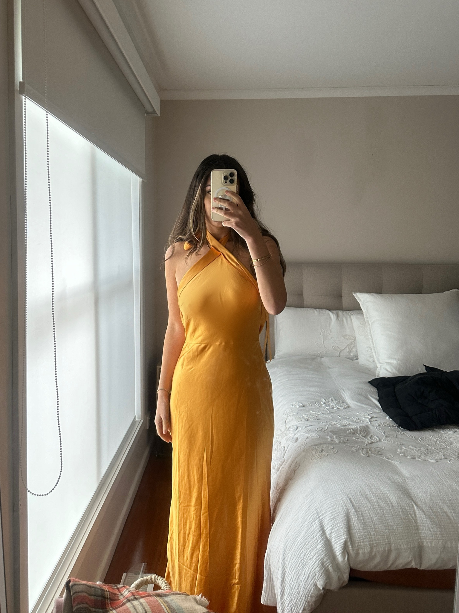 Yellow / mustard satin maxi dress - perfect for a wedding guest

#LTKStyleTip #LTKSummerSales #LTKWedding