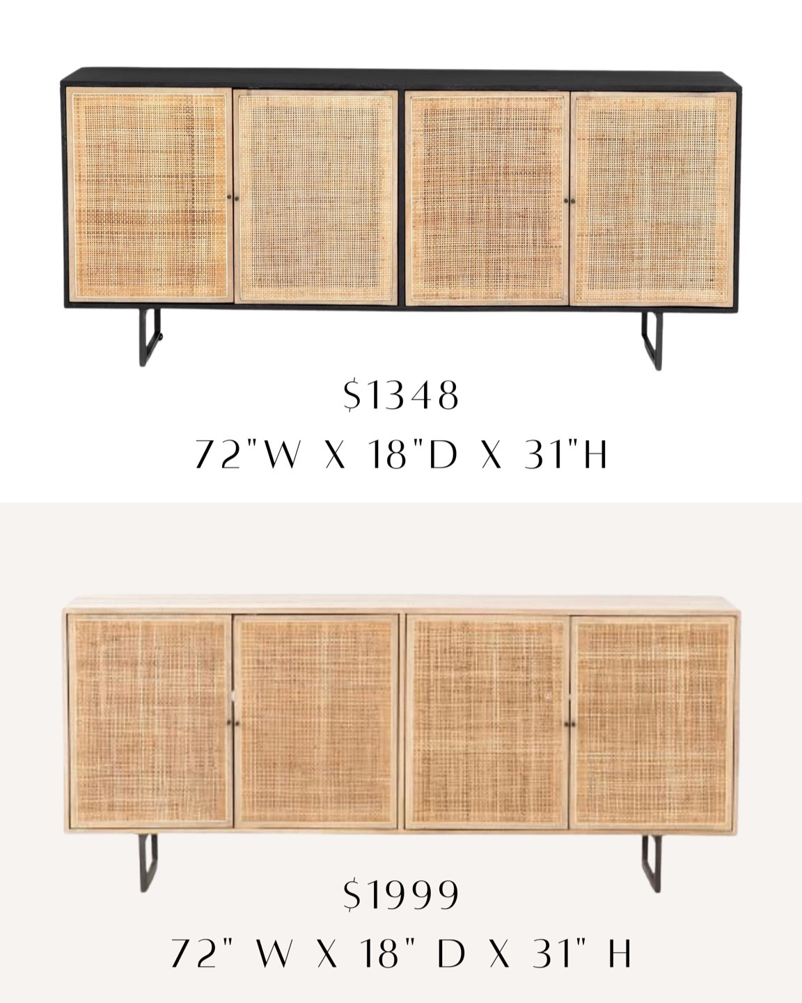 Console look for less - style tip - home decor - sideboard 

#LTKhome #LTKstyletip