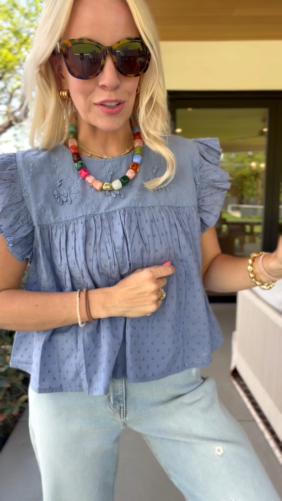 Same top also comes in blue!

#LTKootd #LTKgrwm #LTKmomlife