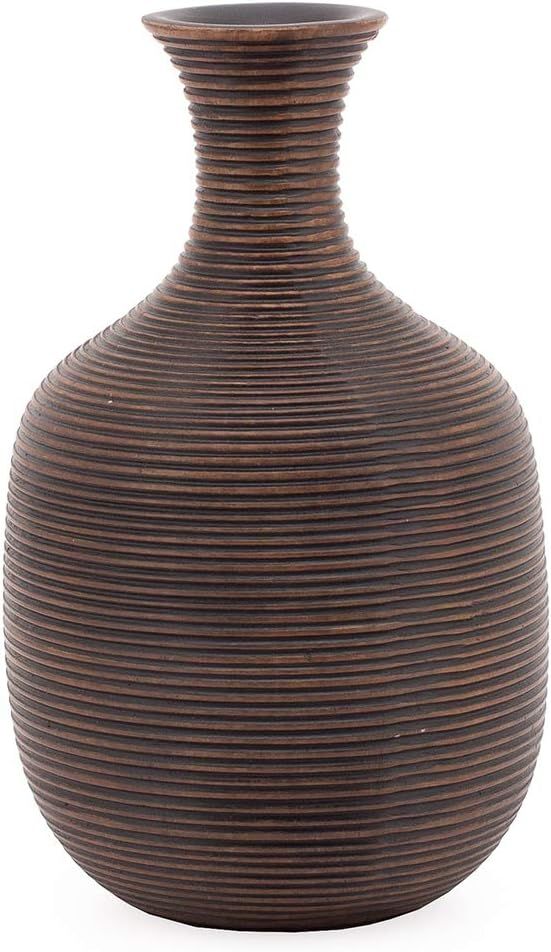 Torre & Tagus Colombo Ribbed Resin Bulb Vase Decorative Accent for Home Office Entryway Living Ro... | Amazon (US)