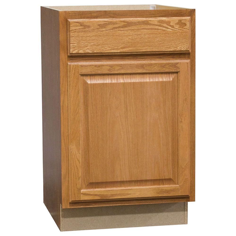 Hampton Assembled 21 in. x 34.5 in. x 24 in. Base Kitchen Cabinet with Ball-Bearing Drawer Glides... | The Home Depot