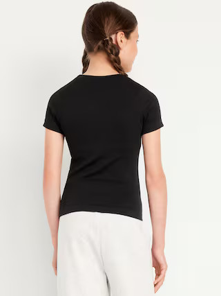 Fitted Seamless Ribbed Performance Top for Girls | Old Navy (US)