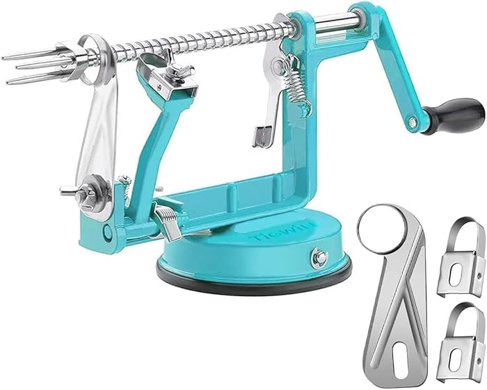 Apple Peeler Corer, Long lasting Chrome Cast Magnesium Alloy Apple Peeler Slicer Corer with Stain... | Amazon (US)