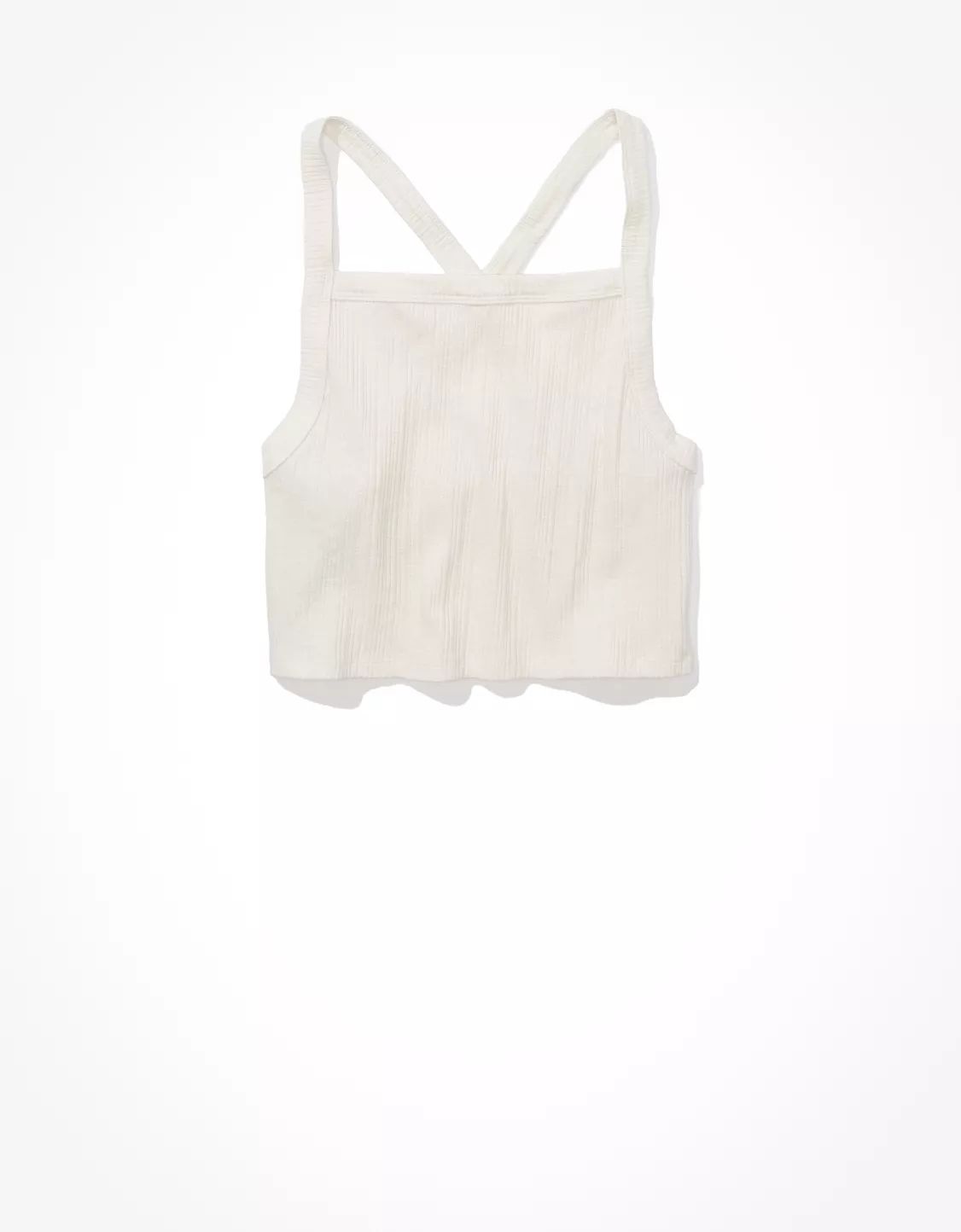 AE Cross-Back Cropped Tank Top | American Eagle Outfitters (US & CA)