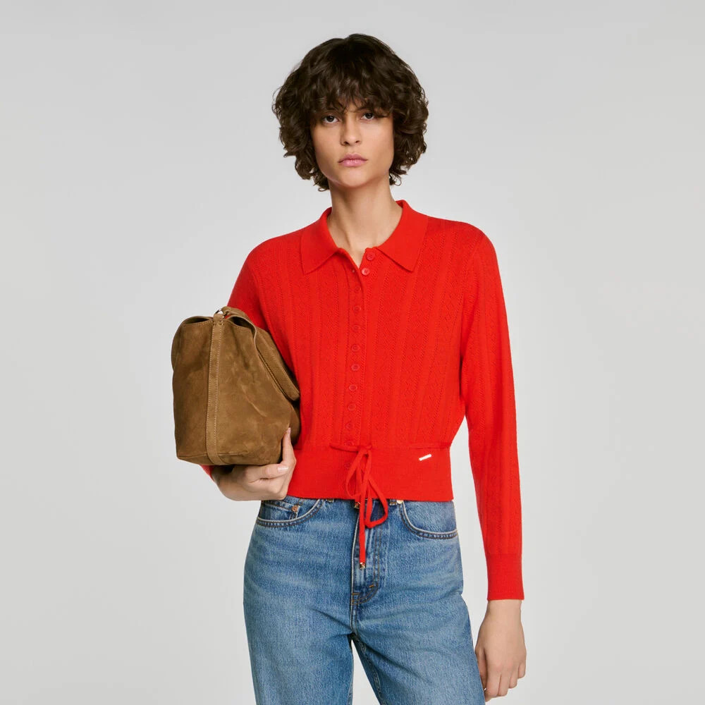 LE GRAND BAZAAR suede bag | Sandro US | Sandro-Paris US