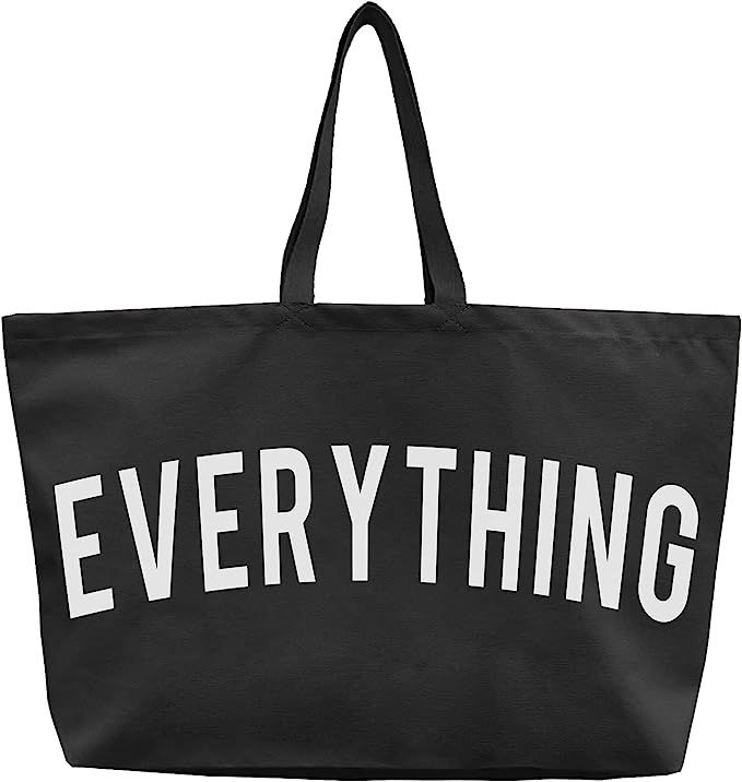 LLYLIU Canvas Tote Bag - Extra Large Shopping Beach Totes Bags Reusable Big Grocery Bag 28" x 8" ... | Amazon (US)