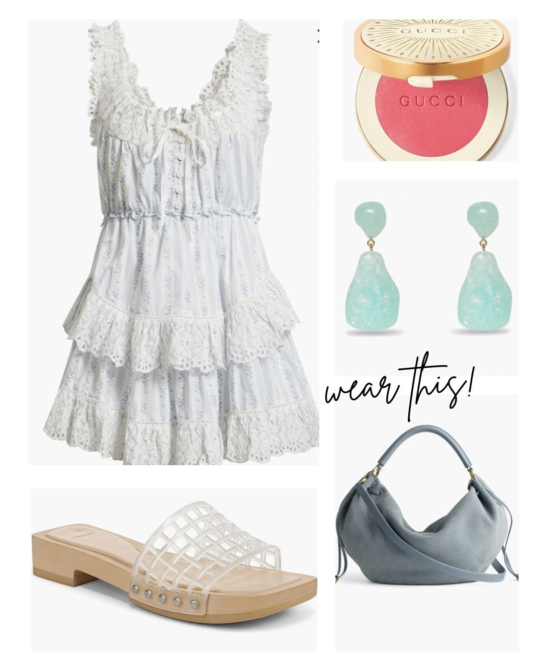 Spring outfit 
Spring vacation Jelly sandals
Easter dress 
Spring bag 

#LTKSeasonal