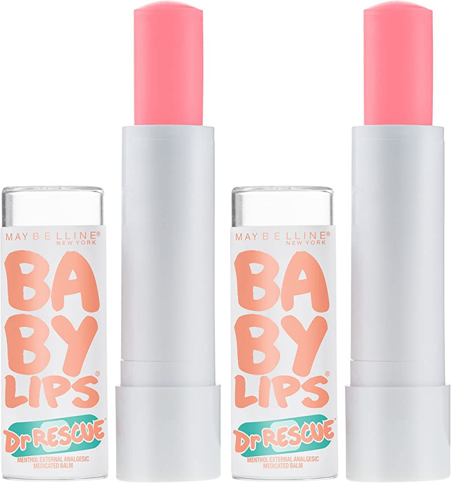 Maybelline New York Baby Lips Dr. Rescue Medicated Lip Balm Makeup, Coral Crave, Pack of 2 | Amazon (US)
