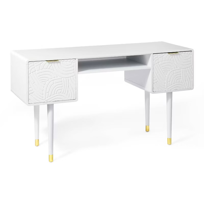 Wooden Desk with Carved Pattern - Tabitha Brown for Target | Target