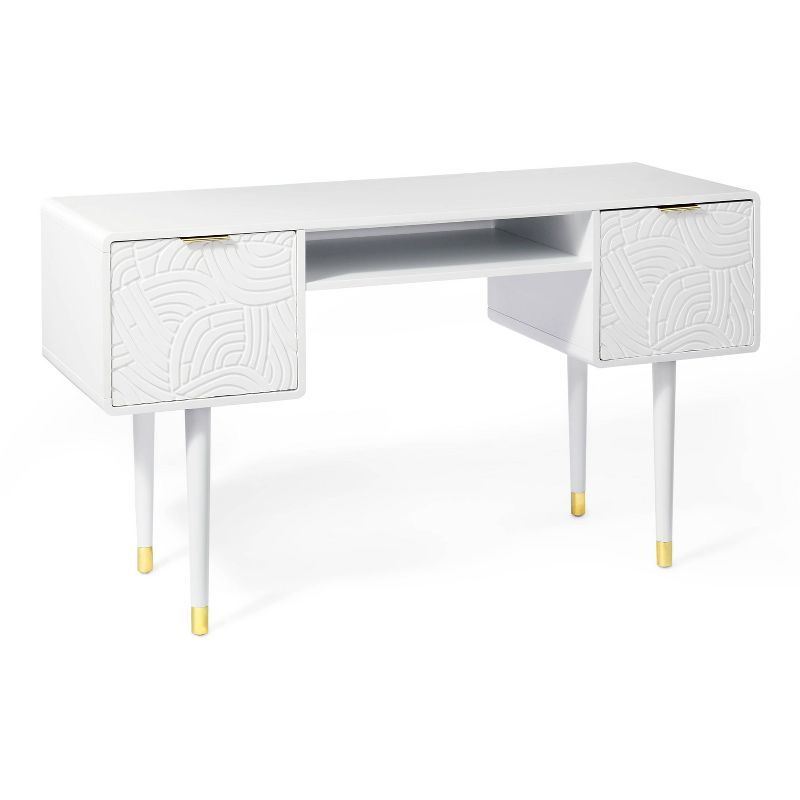 Wooden Desk with Carved Pattern - Tabitha Brown for Target | Target