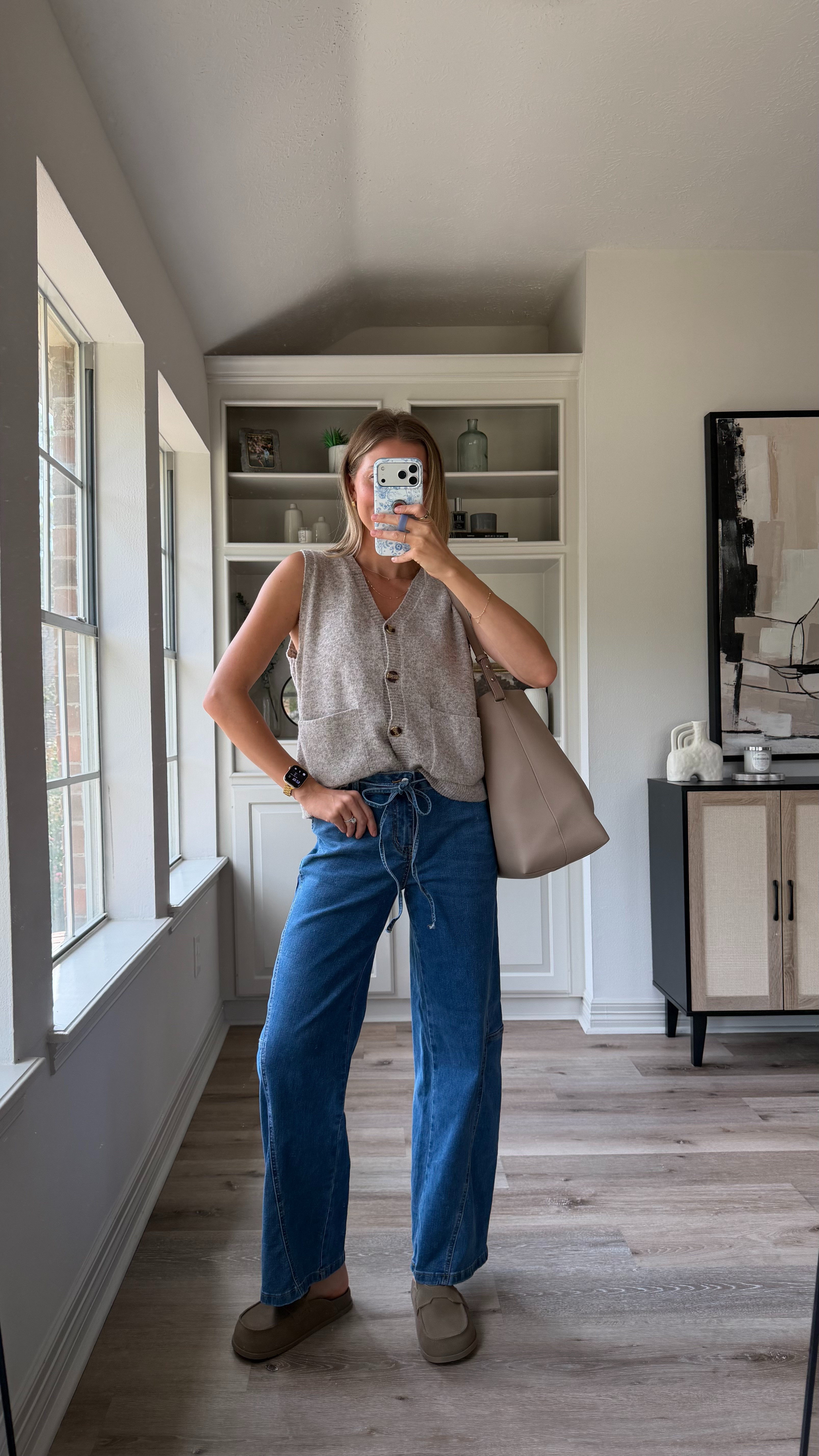 Cute, casual fall outfit inspo | S in top, 4 in jeans 

 #LTKootd