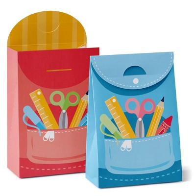Big Dot of Happiness School Supplies - Kids Classroom Gift Favor Bags - Party Goodie Boxes - Set of 12 | Target