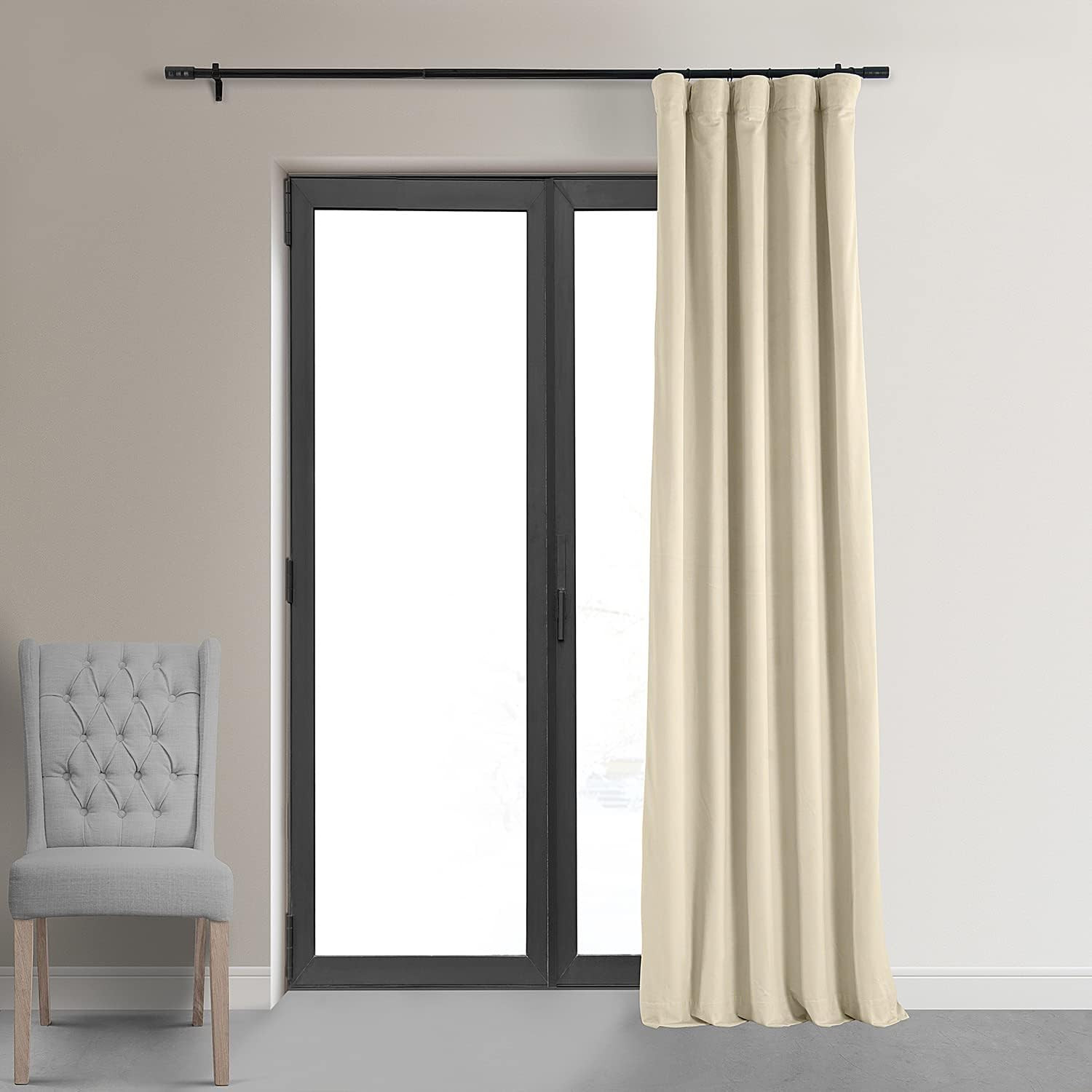 HPD Half Price Drapes Signature Velvet Blackout Curtains For Bedroom 50 x 108 (1 Panel), VPCH-120... | Amazon (US)