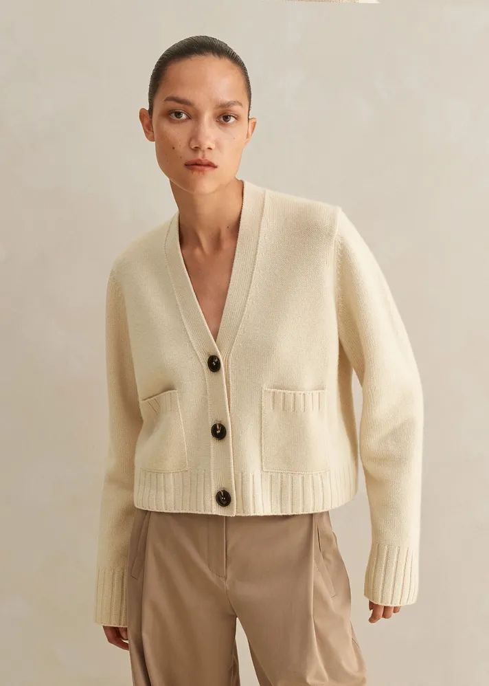 Luxe Cashmere Relaxed Cardigan | ME+EM US