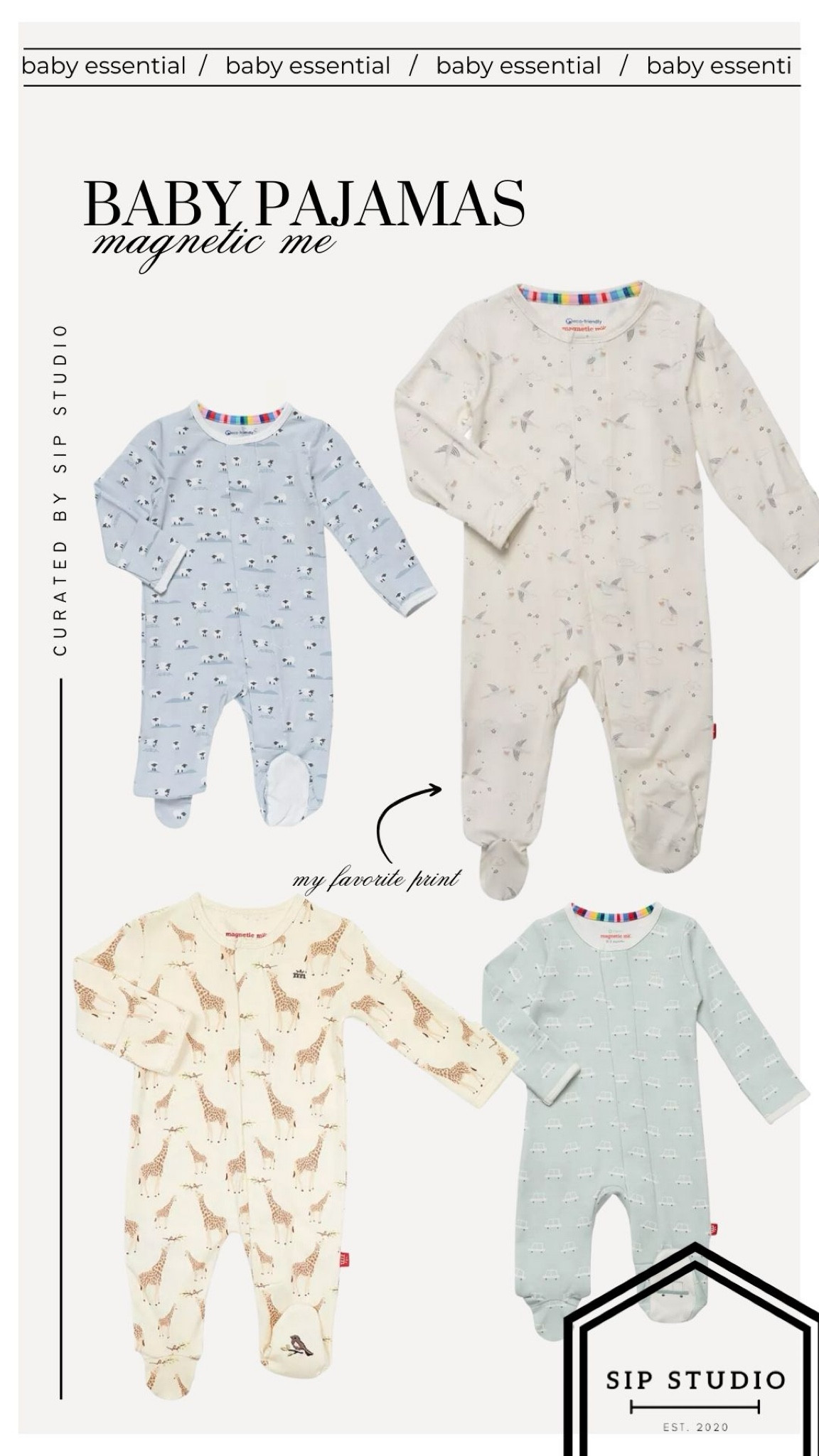 Magnetic me baby pajamas 🤍☁️ #babyessentials 

#LTKBaby #LTKFamily #LTKBump