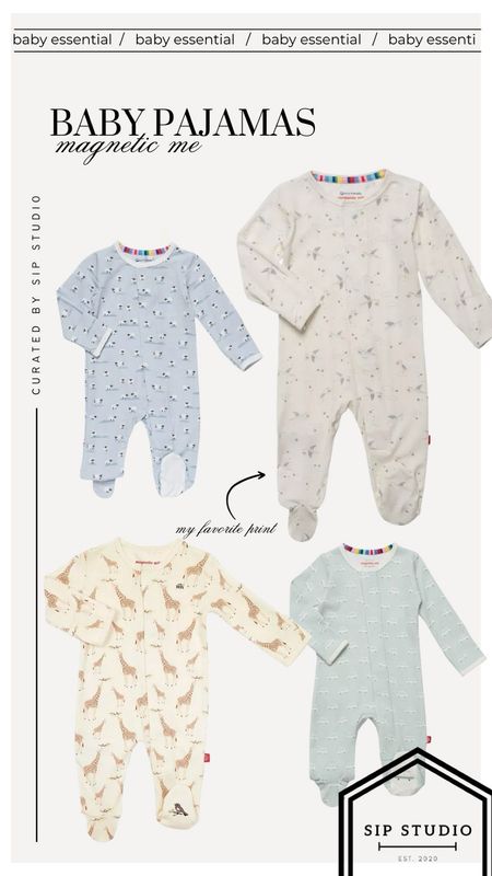 Magnetic me baby pajamas 🤍☁️ #babyessentials 

#LTKBaby #LTKFamily #LTKBump