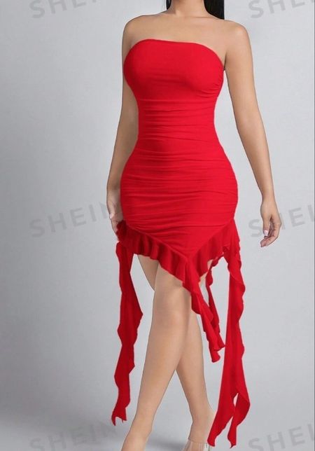 Red sleeveless date night party dress for Petite women.

#LTKstyletip #LTKfindsunder50